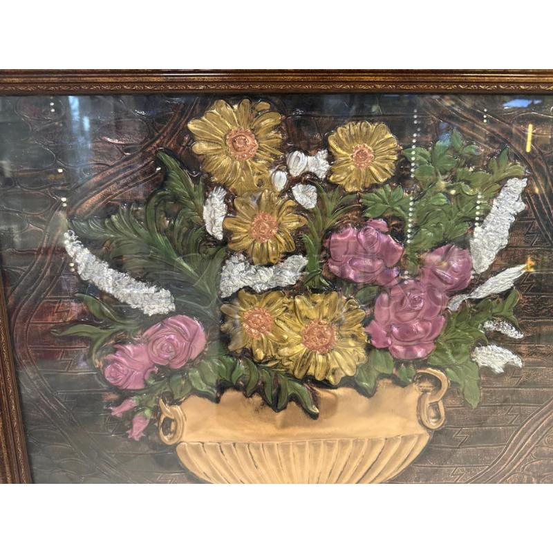 QUADRO VASO FIORI RAME | Mercatino dell'Usato Ciampino 2