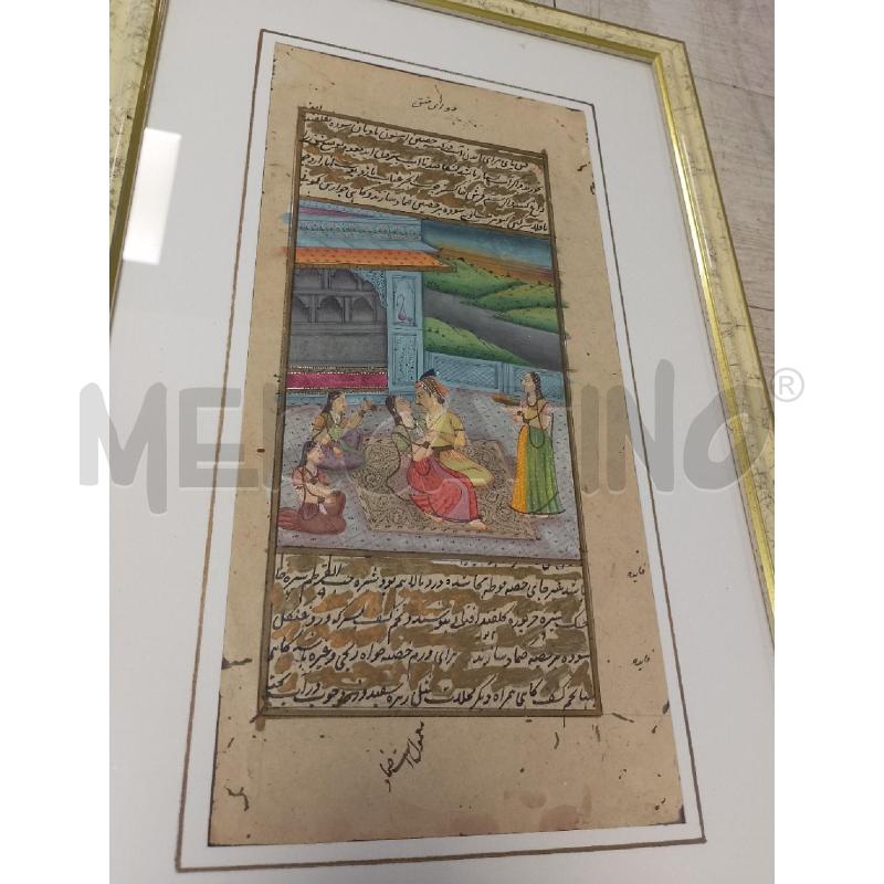 QUADRO VECCHIA STAMPA RAFFIGURANTE UOMO CON DONNE | Mercatino dell'Usato Ciampino 2