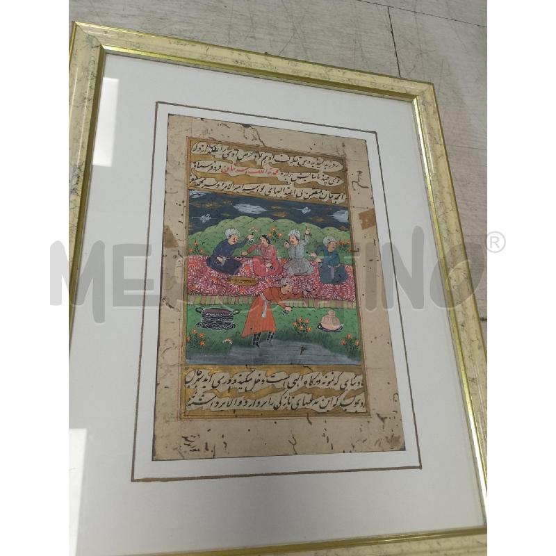 QUADRO VECCHIA STAMPA UOMINI SUL PRATO | Mercatino dell'Usato Ciampino 2
