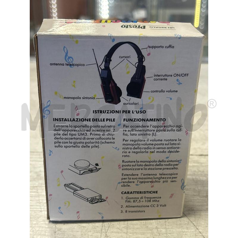 RADIO CUFFIA ANNI 80 GADGET BIOPRESTO LAVATRICE TECHSTAR | Mercatino dell'Usato Ciampino 2