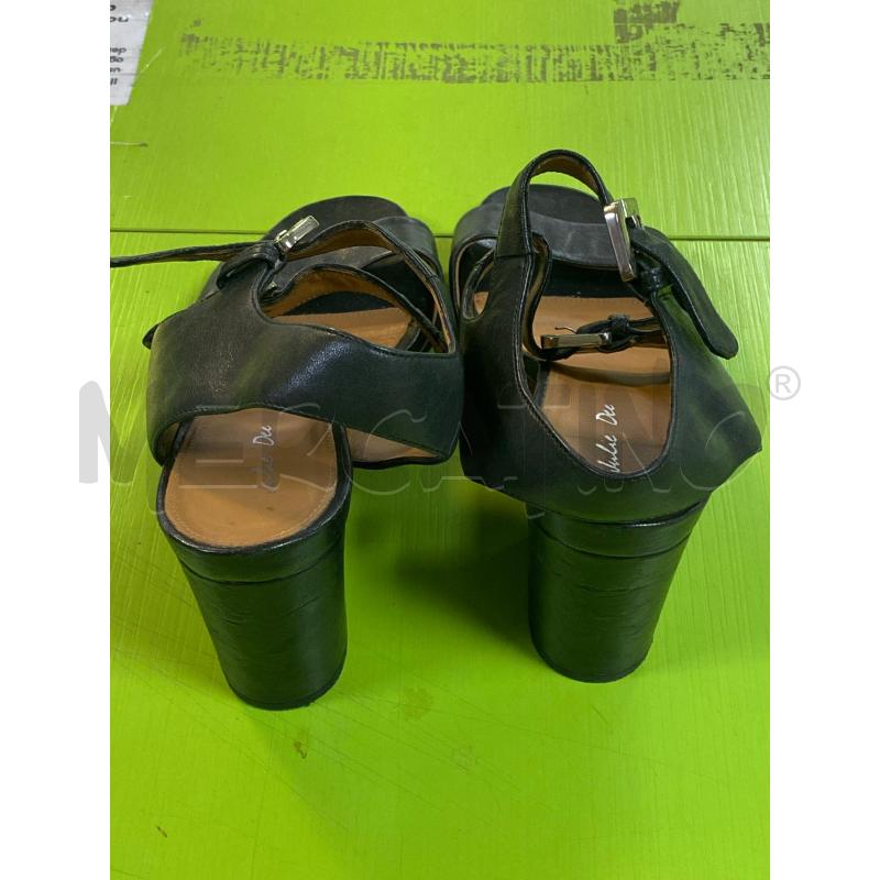 SANDALI DONNA JULIE DEE NERI TACCO BASSO | Mercatino dell'Usato Ciampino 4