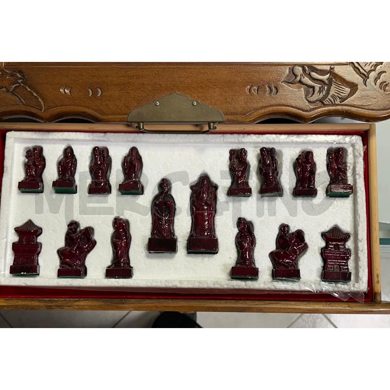 SCACCHIERA VINTAGE ORIENTALE LEGNO | Mercatino dell'Usato Ciampino 4