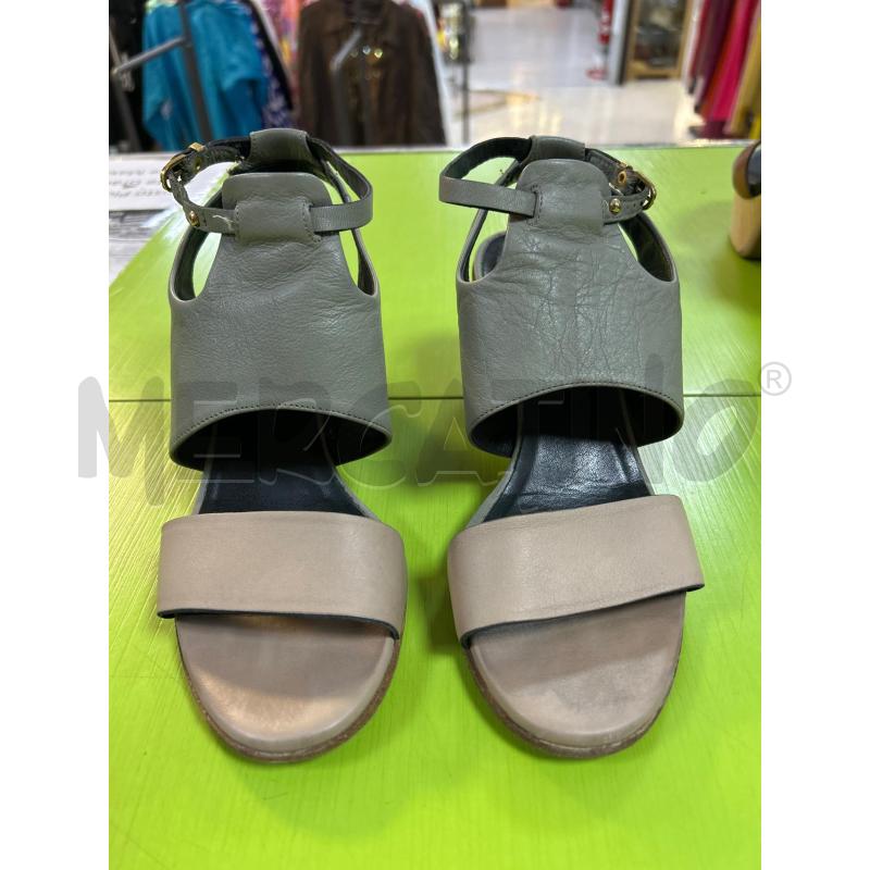 SCARPE DONNA ALBERTO FERMANI BEIGE GRIGIE APERTE TACCO | Mercatino dell'Usato Ciampino 1