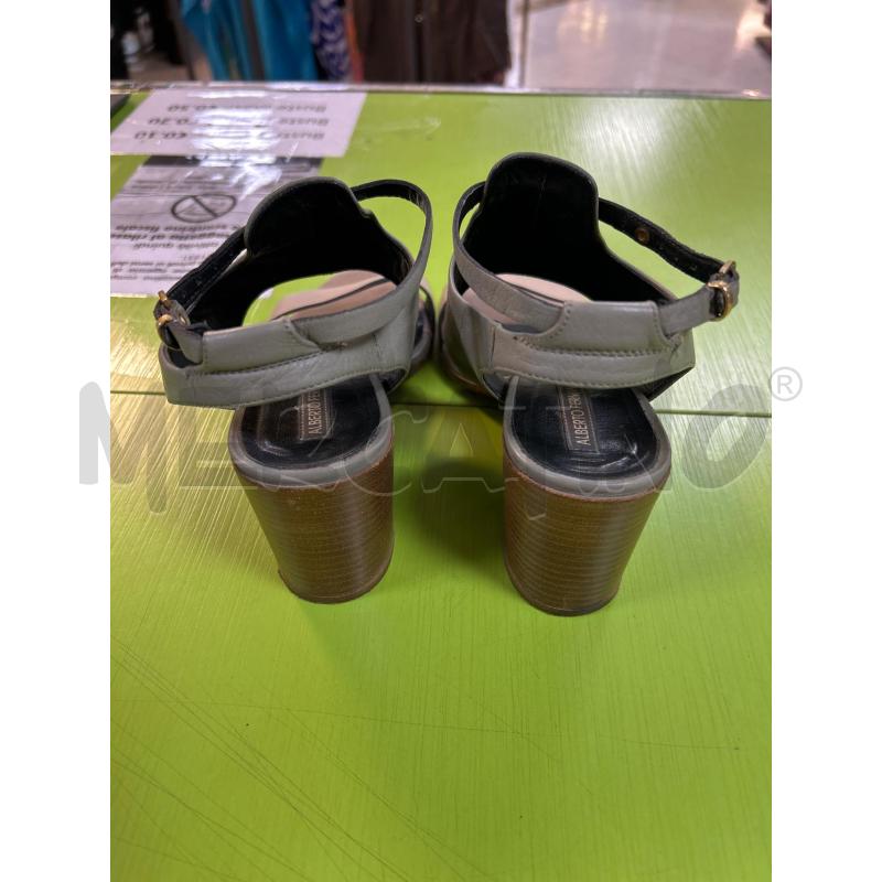 SCARPE DONNA ALBERTO FERMANI BEIGE GRIGIE APERTE TACCO | Mercatino dell'Usato Ciampino 3