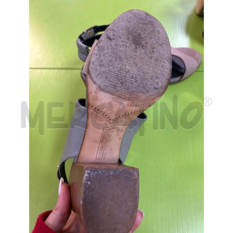 SCARPE DONNA ALBERTO FERMANI BEIGE GRIGIE APERTE TACCO | Mercatino dell'Usato Ciampino 4