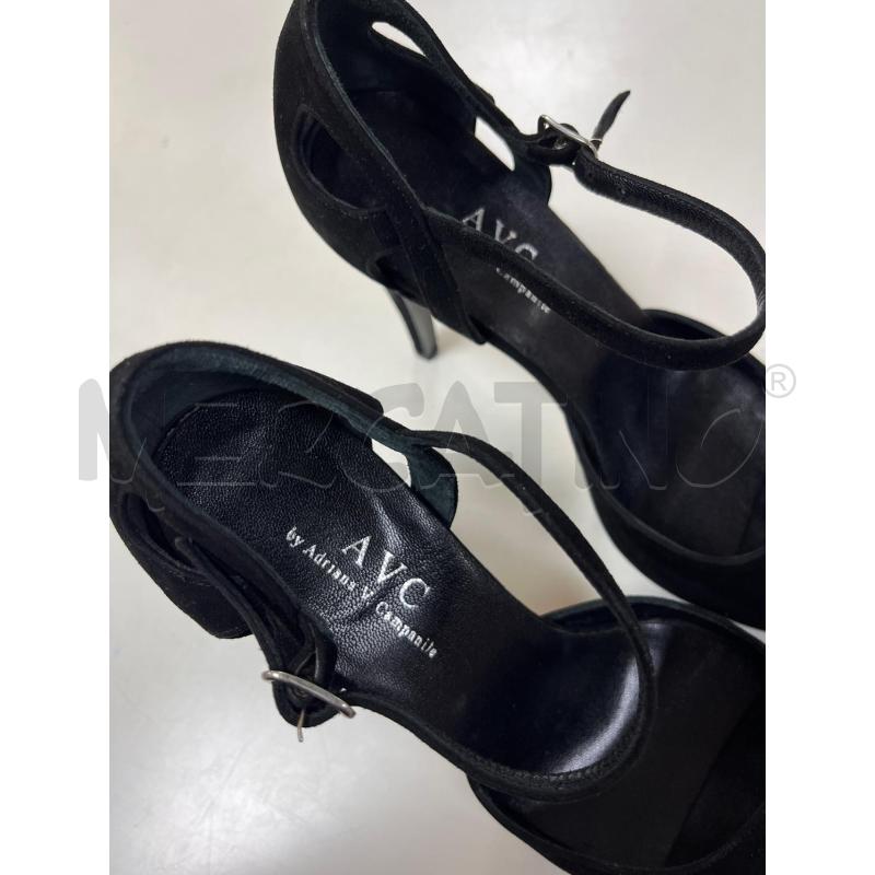 SCARPE DONNA AVC BY ADRIANA CAMPANILE NERE IN CAMOSCIO | Mercatino dell'Usato Ciampino 5