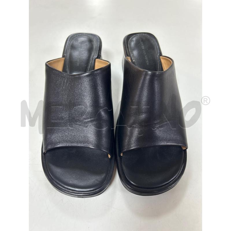 SCARPE DONNA DRIES VAN NOTEN NERE APERTE TACCO BASSO | Mercatino dell'Usato Ciampino 1