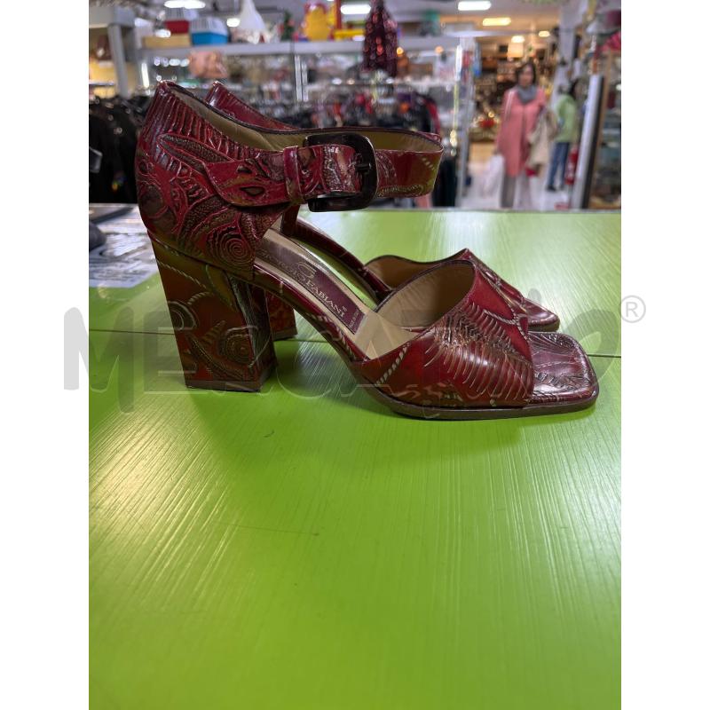 SCARPE DONNA GIORGIO FABIANI ROSSE IN CUOIO | Mercatino dell'Usato Ciampino 3