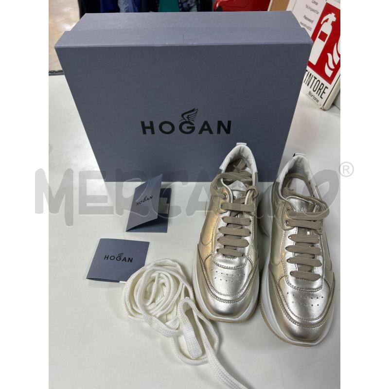 SCARPE DONNA HOGAN MAXI ACTIVE DORATE | Mercatino dell'Usato Ciampino 1