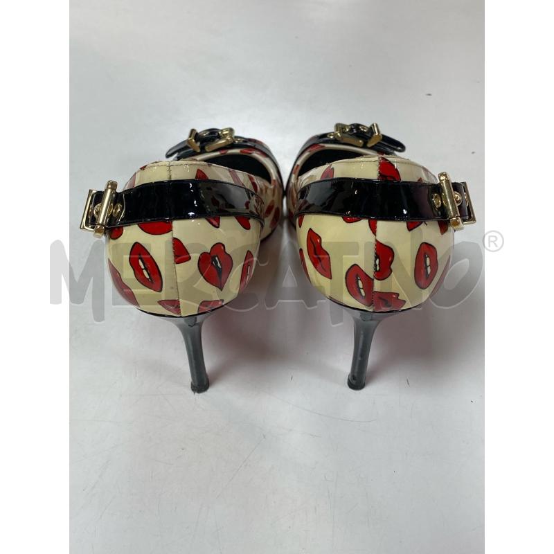 SCARPE DONNA LUCIANO PADOVANI BIANCHE ROSSE E NERE BOCCHE | Mercatino dell'Usato Ciampino 3