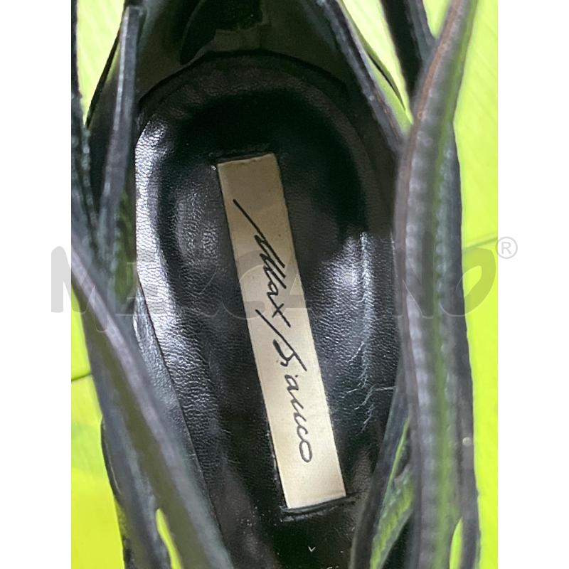 SCARPE DONNA MAX BIANCO NERE TACCO APERTE | Mercatino dell'Usato Ciampino 2