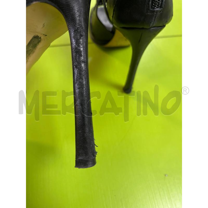 SCARPE DONNA MAX BIANCO NERE TACCO APERTE | Mercatino dell'Usato Ciampino 5
