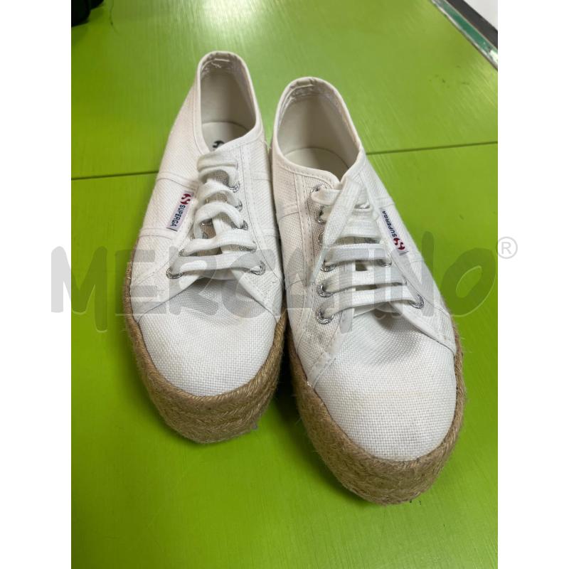 SCARPE DONNA SUPERGA BIANCHE PARA ALTA PAGLIA | Mercatino dell'Usato Ciampino 1