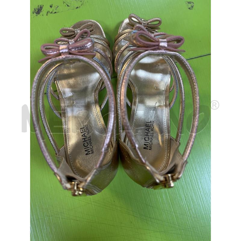 SCARPE DONNA TACCHI MICHAEL KORS DORATI FIOCCHETTI ARG ROSA | Mercatino dell'Usato Ciampino 5