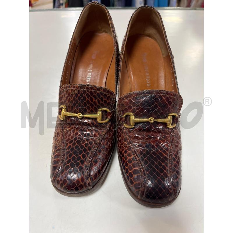 SCARPE DONNA TACCHI SERGIO ROSSI SERPENTATO BORDEAUX | Mercatino dell'Usato Ciampino 1
