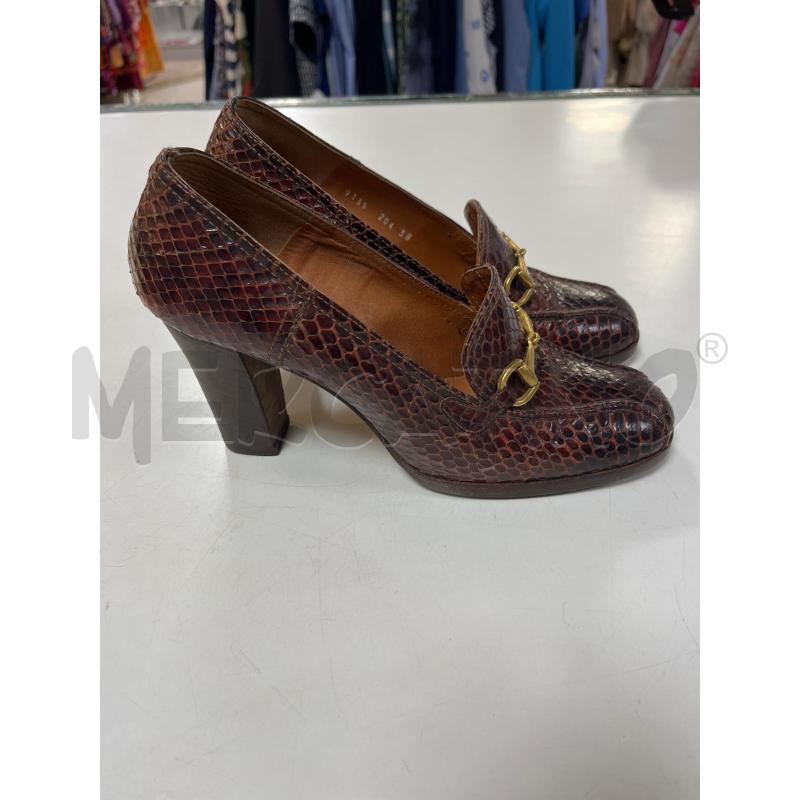 SCARPE DONNA TACCHI SERGIO ROSSI SERPENTATO BORDEAUX | Mercatino dell'Usato Ciampino 2