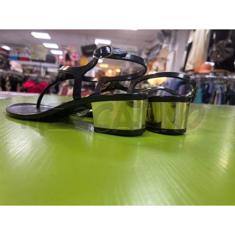 SCARPE DONNA TWINSET NERE PLASTICA INFRADITO TACCO BASSO ARG | Mercatino dell'Usato Ciampino 3