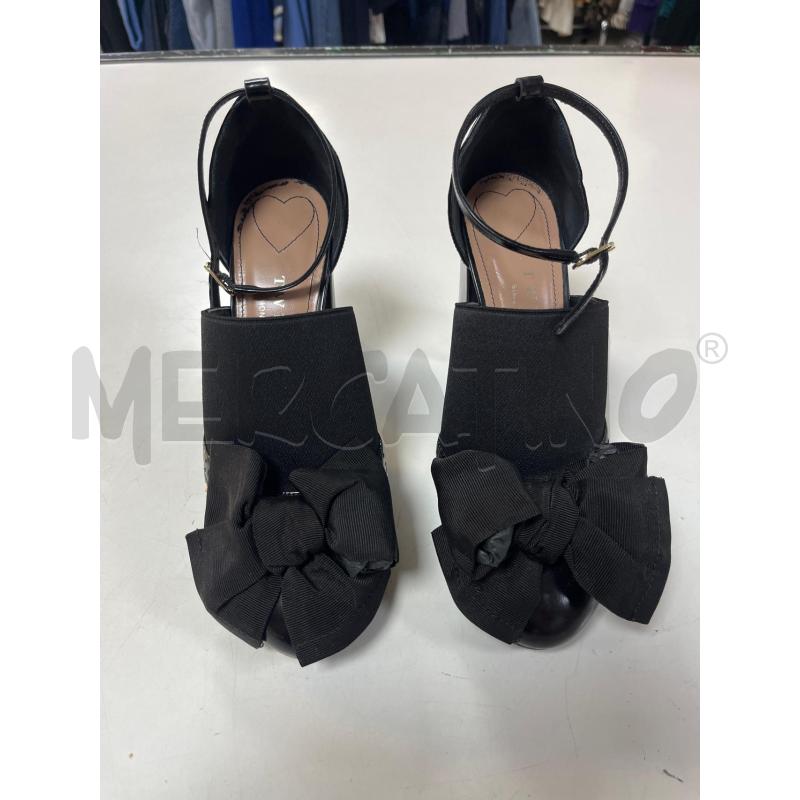 SCARPE DONNA TWINSET NERE TACCO FIOCCO  | Mercatino dell'Usato Ciampino 1