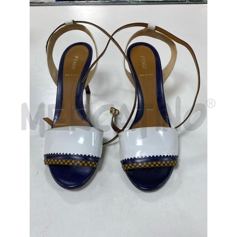 SCARPE FENDI DONNA BLU BIANCA  | Mercatino dell'Usato Ciampino 1
