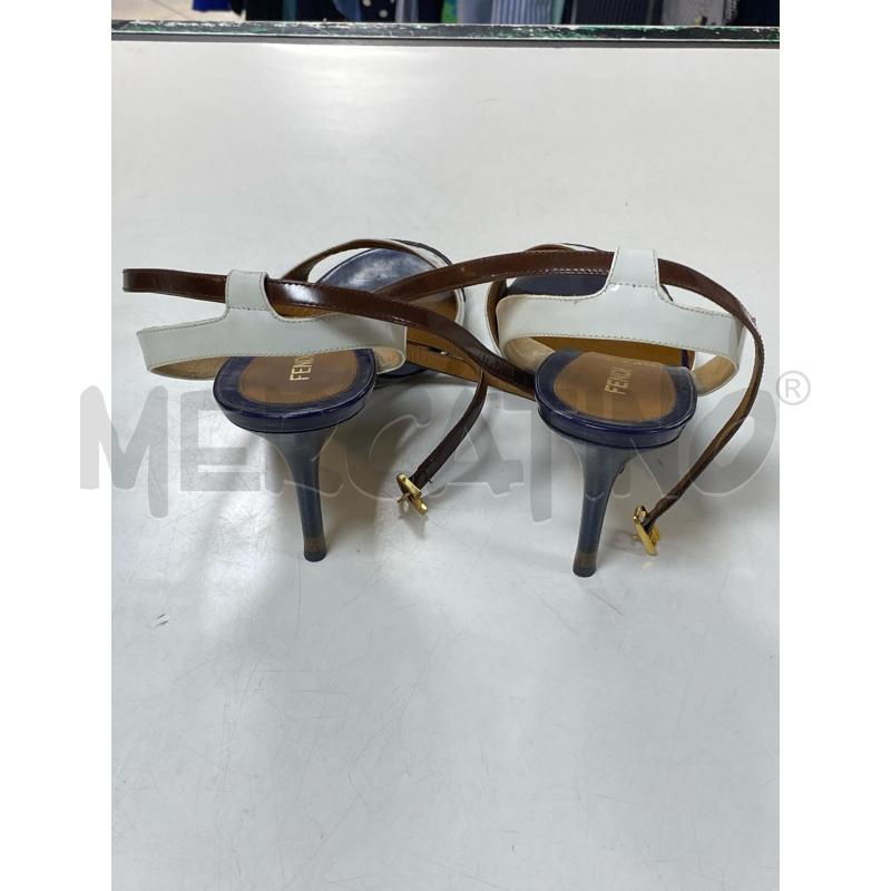 SCARPE FENDI DONNA BLU BIANCA  | Mercatino dell'Usato Ciampino 3