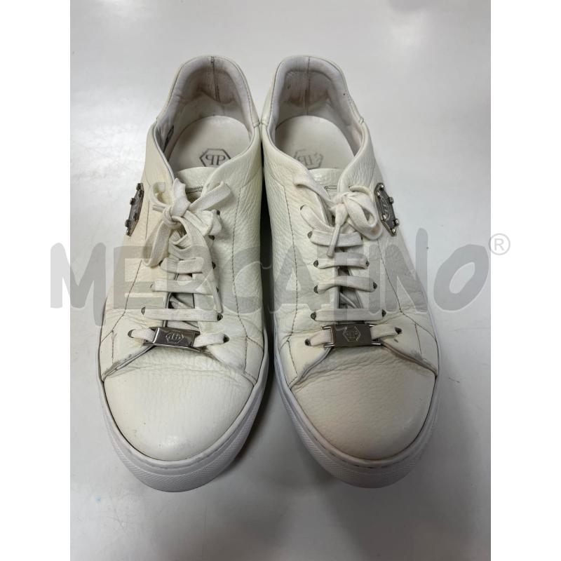 SCARPE UOMO BIANCHE PHILIPP PLEIN | Mercatino dell'Usato Ciampino 1