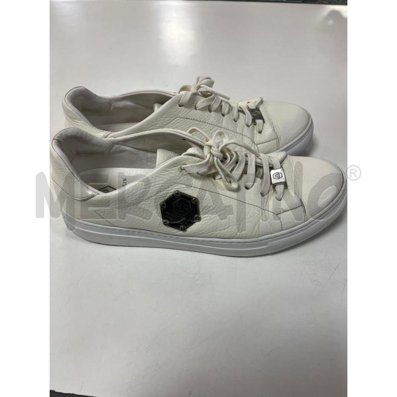 SCARPE UOMO BIANCHE PHILIPP PLEIN | Mercatino dell'Usato Ciampino 2