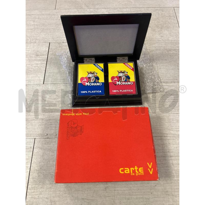SCATOLA IN LEGNO CON CARTE MODIANO | Mercatino dell'Usato Ciampino 1
