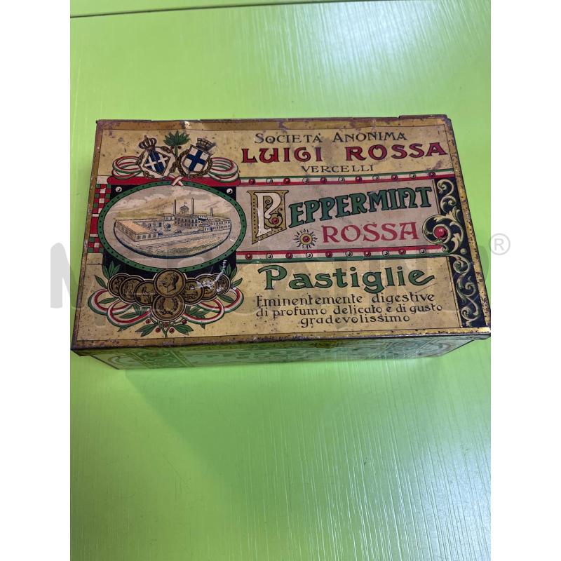 SCATOLA LATTA LUIGI ROSSA ANNI 20 | Mercatino dell'Usato Ciampino 1