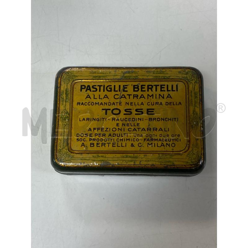 SCATOLA LATTA PASTIGLIE BERTELLI EPOCA | Mercatino dell'Usato Ciampino 1