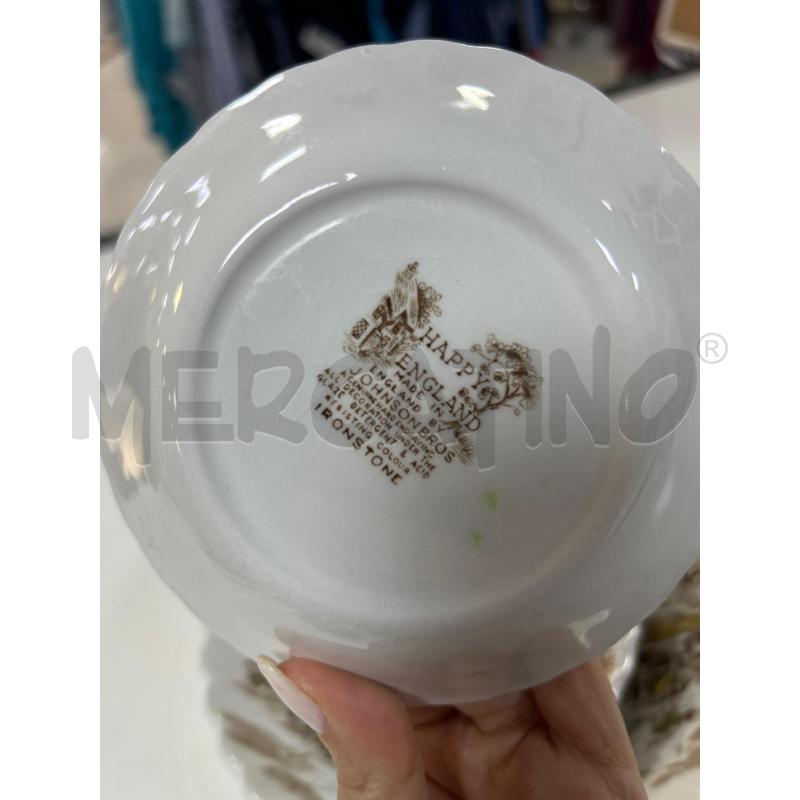SCODELLA CON 6 CIOTYOLINE HAPPY ENGLAND BY JOHNSON BROS | Mercatino dell'Usato Ciampino 2