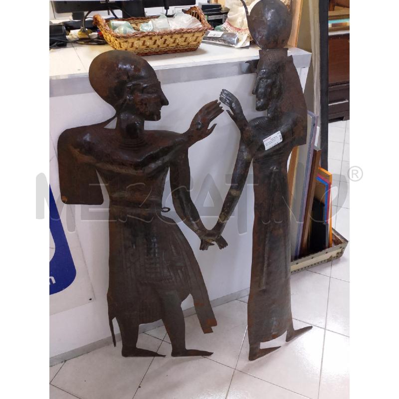 SCULTURA COPPIA IN FERRO MARCHIO LETTIERI  | Mercatino dell'Usato Ciampino 1