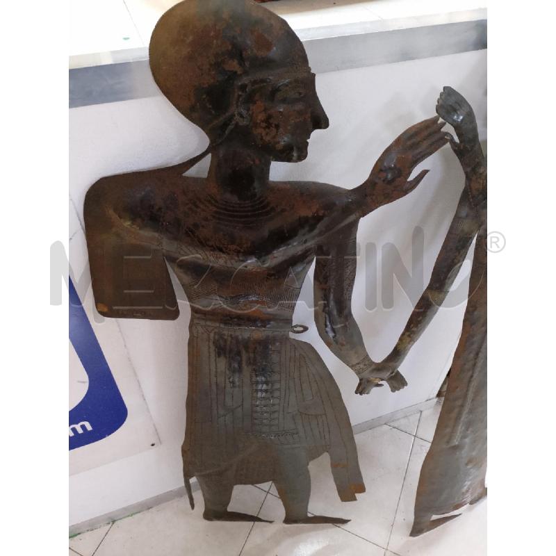 SCULTURA COPPIA IN FERRO MARCHIO LETTIERI  | Mercatino dell'Usato Ciampino 2