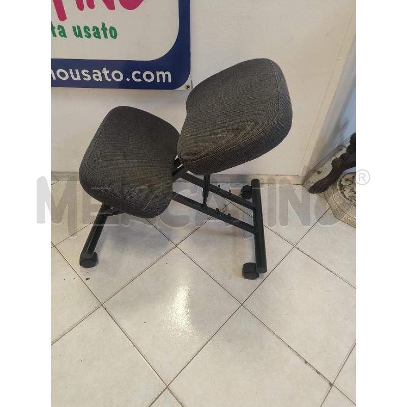 SEDIA ERGONOMICA IN TESSUTO GRIGIO | Mercatino dell'Usato Ciampino 1
