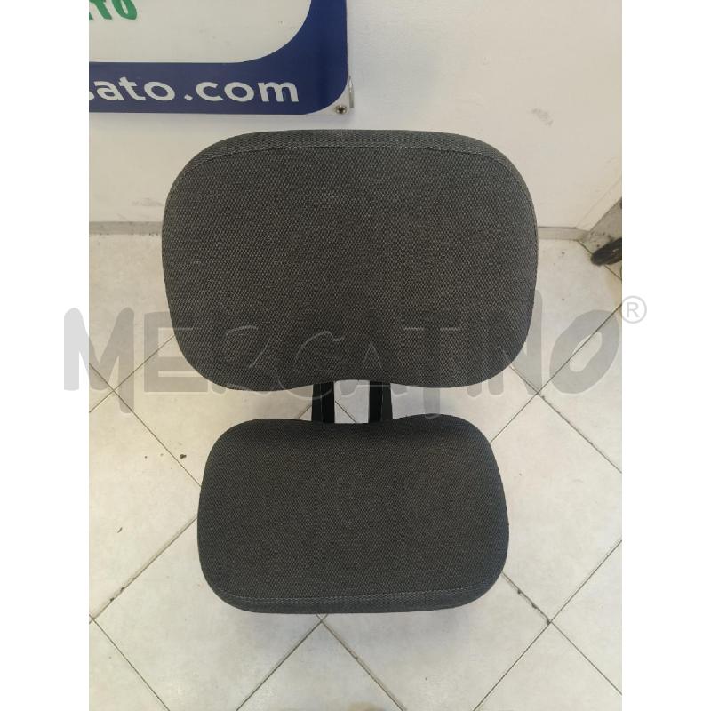SEDIA ERGONOMICA IN TESSUTO GRIGIO | Mercatino dell'Usato Ciampino 3