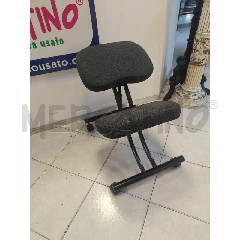 SEDIA ERGONOMICA IN TESSUTO GRIGIO | Mercatino dell'Usato Ciampino 4
