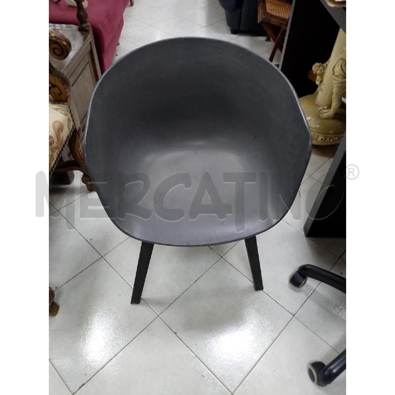 SEDIA HAY HEE WELLING & HAY BASE ROVERE NERO | Mercatino dell'Usato Ciampino 1