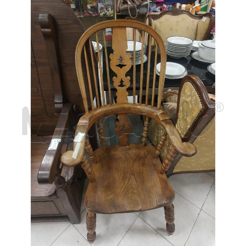 SEDIA IN LEGNO STILE TIROLESE | Mercatino dell'Usato Ciampino 1