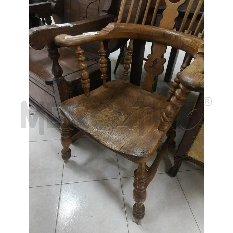 SEDIA IN LEGNO STILE TIROLESE | Mercatino dell'Usato Ciampino 3