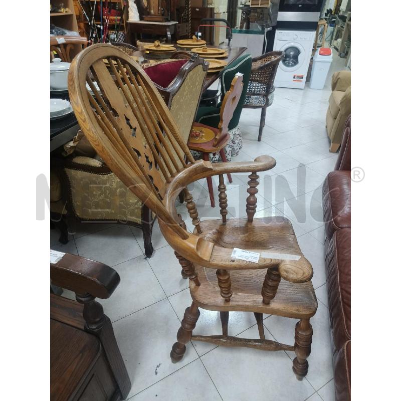 SEDIA IN LEGNO STILE TIROLESE | Mercatino dell'Usato Ciampino 5