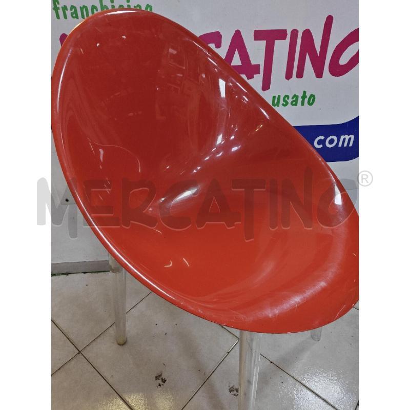 SEDIA KARTELL MR IMPOSSIBLE A UOVO ROSSA | Mercatino dell'Usato Ciampino 2