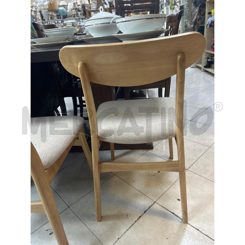 SEDIA SKLUM IN LEGNO SEDUTA BEIGE | Mercatino dell'Usato Ciampino 2