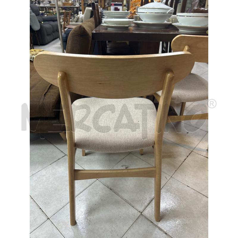 SEDIA SKLUM IN LEGNO SEDUTA BEIGE  | Mercatino dell'Usato Ciampino 2