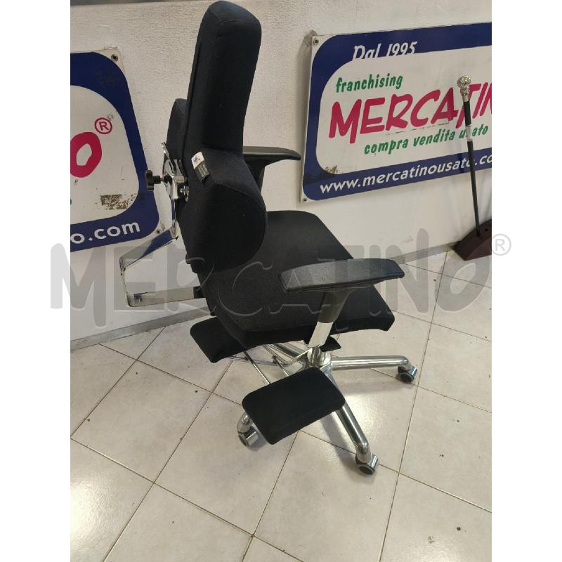 SEDIA UFFICIO KOMFORT SPINE NERA IN TESSUTO | Mercatino dell'Usato Ciampino 3