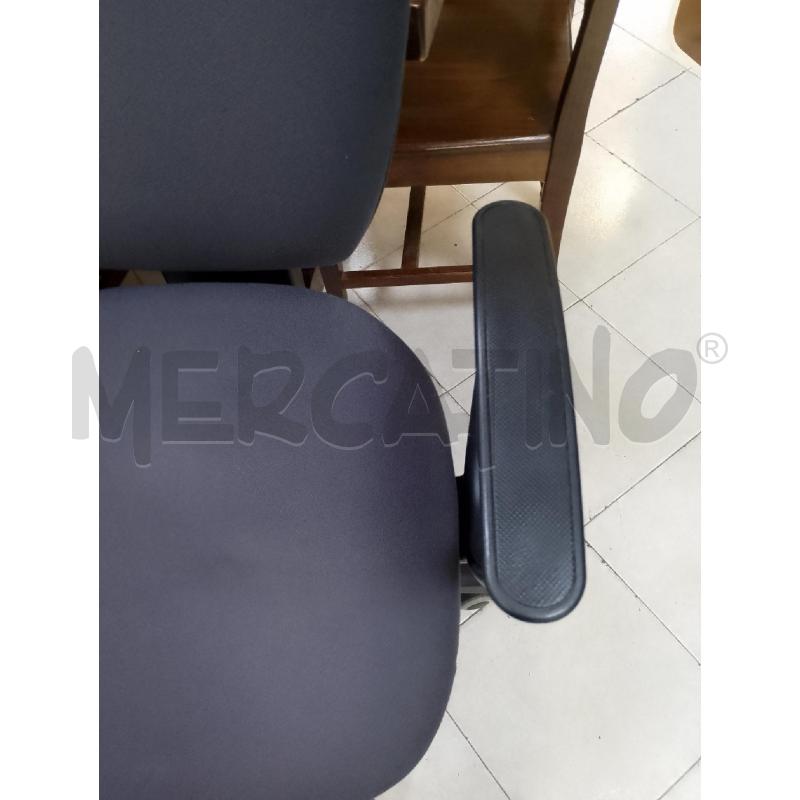 SEDIA UFFICIO NERA GRIGIA | Mercatino dell'Usato Ciampino 3