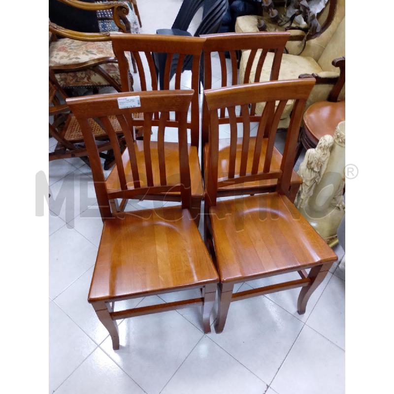 SEDIE PZ. 5 LEGNO MASSELLO | Mercatino dell'Usato Ciampino 4