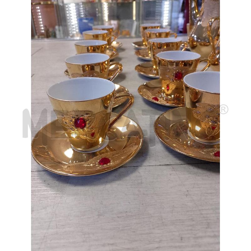 SERVIZIO CAFFE' DA 12 ORO BAVARIA BRILLANTINO ROSSO | Mercatino dell'Usato Ciampino 2