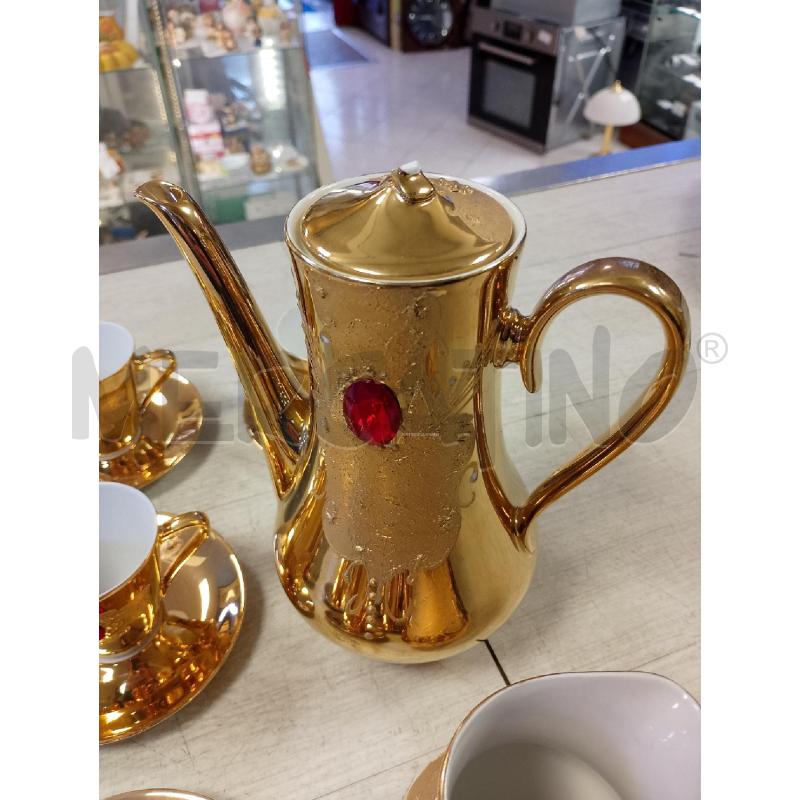 SERVIZIO CAFFE' DA 12 ORO BAVARIA BRILLANTINO ROSSO | Mercatino dell'Usato Ciampino 3