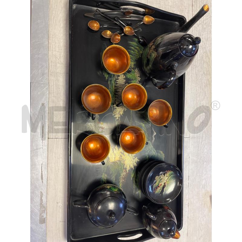 SERVIZIO DA CAFFE' DA 6 DIPINTO GIAPPONESE | Mercatino dell'Usato Ciampino 1