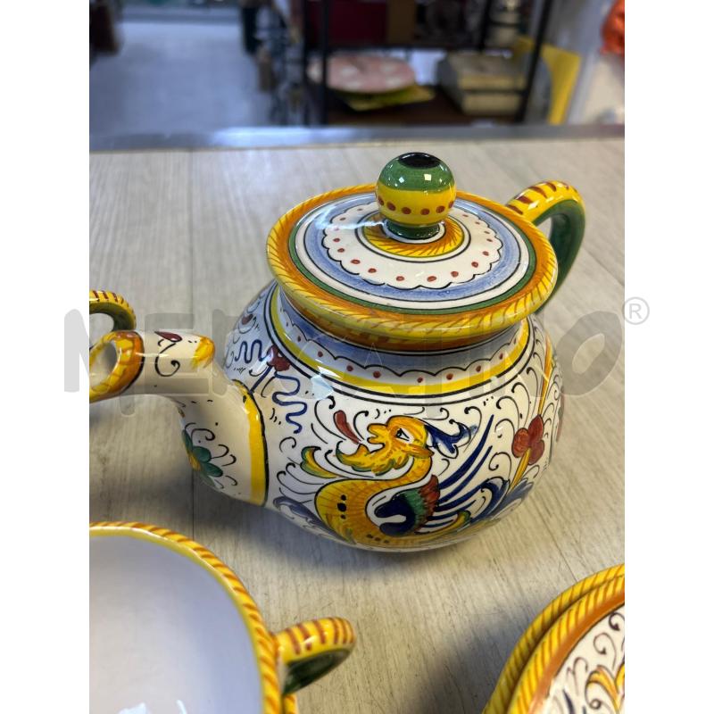SERVIZIO TAZZE DA 5 DERUTA IN CERAMICA FIGURA DRAGO | Mercatino dell'Usato Ciampino 3