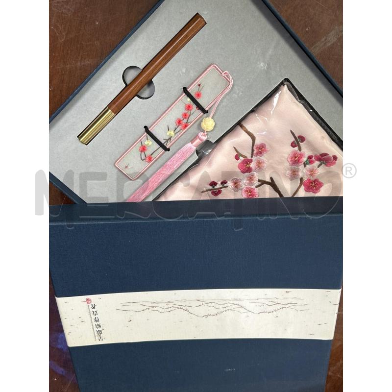 SET CINESE FOULARD SEGNALIBRO PENNA  | Mercatino dell'Usato Ciampino 1